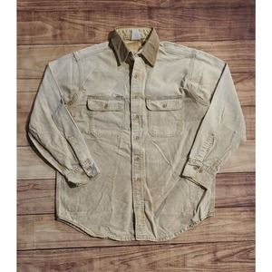 Vintage Carhartt Mens XL Rugged Work Outdoor Wear USA Long Sleeve Button X-Large